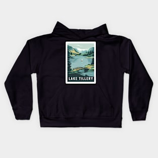 Tillery Lake North Carolina Panorama of Tranquil Landscape Kids Hoodie